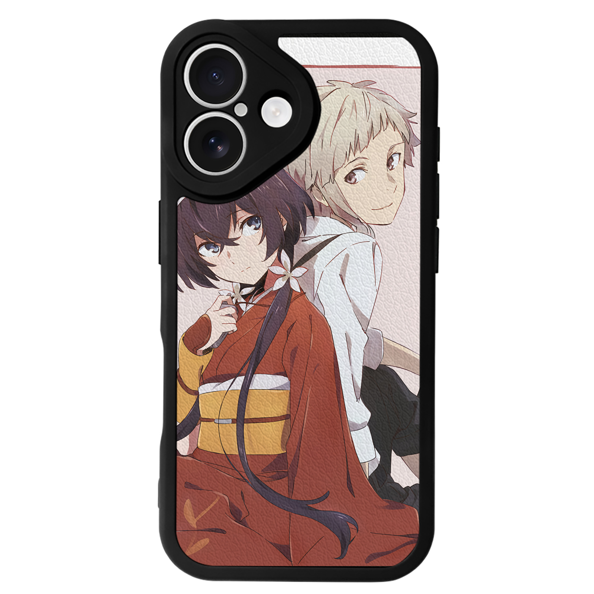 （画像用） 文豪ストレイドッグス Bungo Stray Dogs 【iPhone 16シリーズ対応】シリコンスマホケース（レザー調） 材質：シリコン